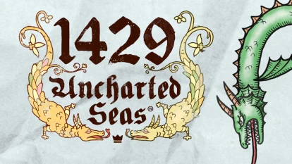 Логотип слота 1429 Uncharted Seas.