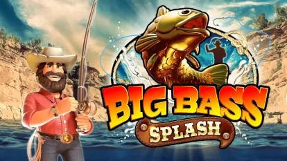 Логотип або вітальний екран гри Big Bass Splash.