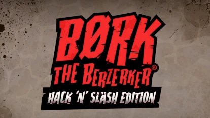 Логотип або вітальний екран гри Bork the Berzerker.