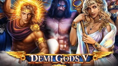 Логотип або вітальний екран гри Demi Gods V.