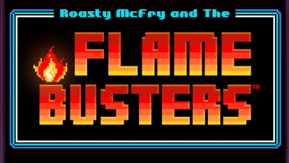 Логотип або вітальний екран гри Flame Busters.