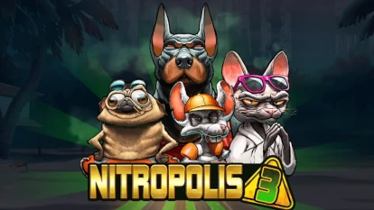 Логотип слота Nitropolis 3.