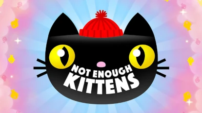 Логотип або вітальний екран гри Not Enough Kittens.