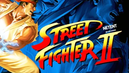 Логотип слота Street Fighter II.