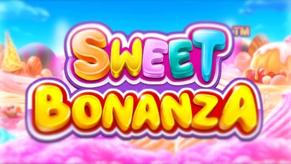 Логотип слота Sweet Bonanza.