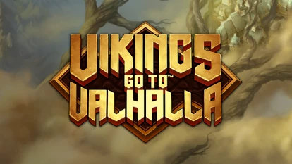 Логотип слота Vikings Go To Valhalla.