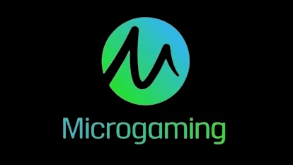 Логотип провайдера ігрових автоматів Microgaming.