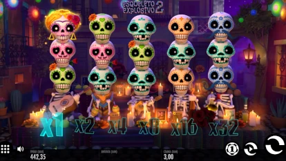 Скріншот процеса гри у слот Esqueleto Explosivo 2.